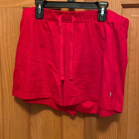Red Danskin Now Comfy Shorts - Picture 1 of 3